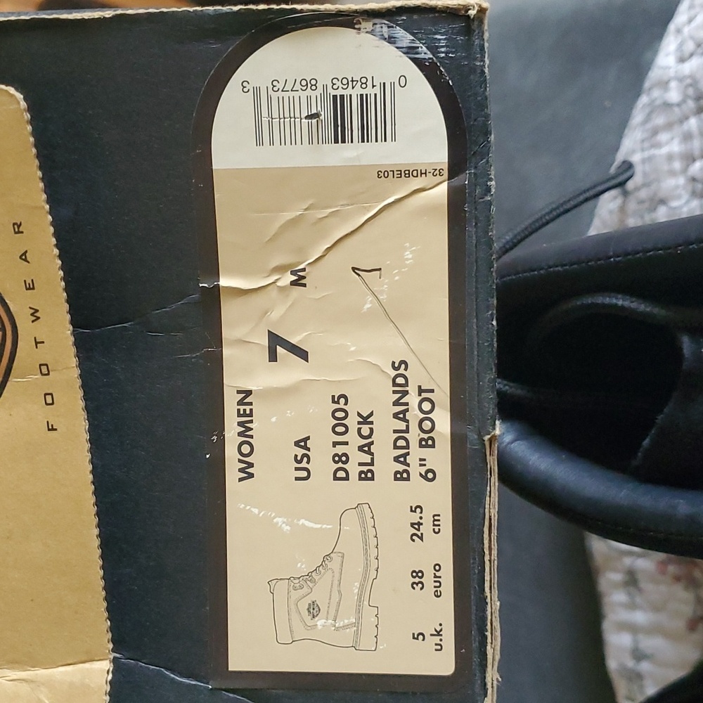 Womens Sz 7 Harley-Davidson Badlands